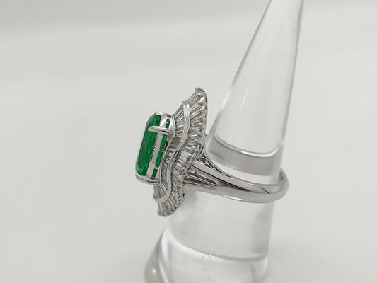 E5.54ct D2.50ct PT900 12.7g Ring