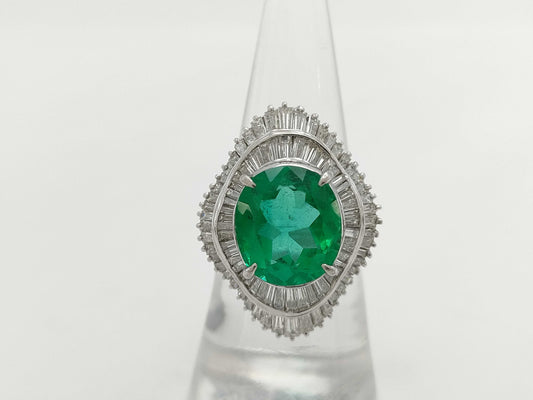 E5.54ct D2.50ct PT900 12.7g Ring