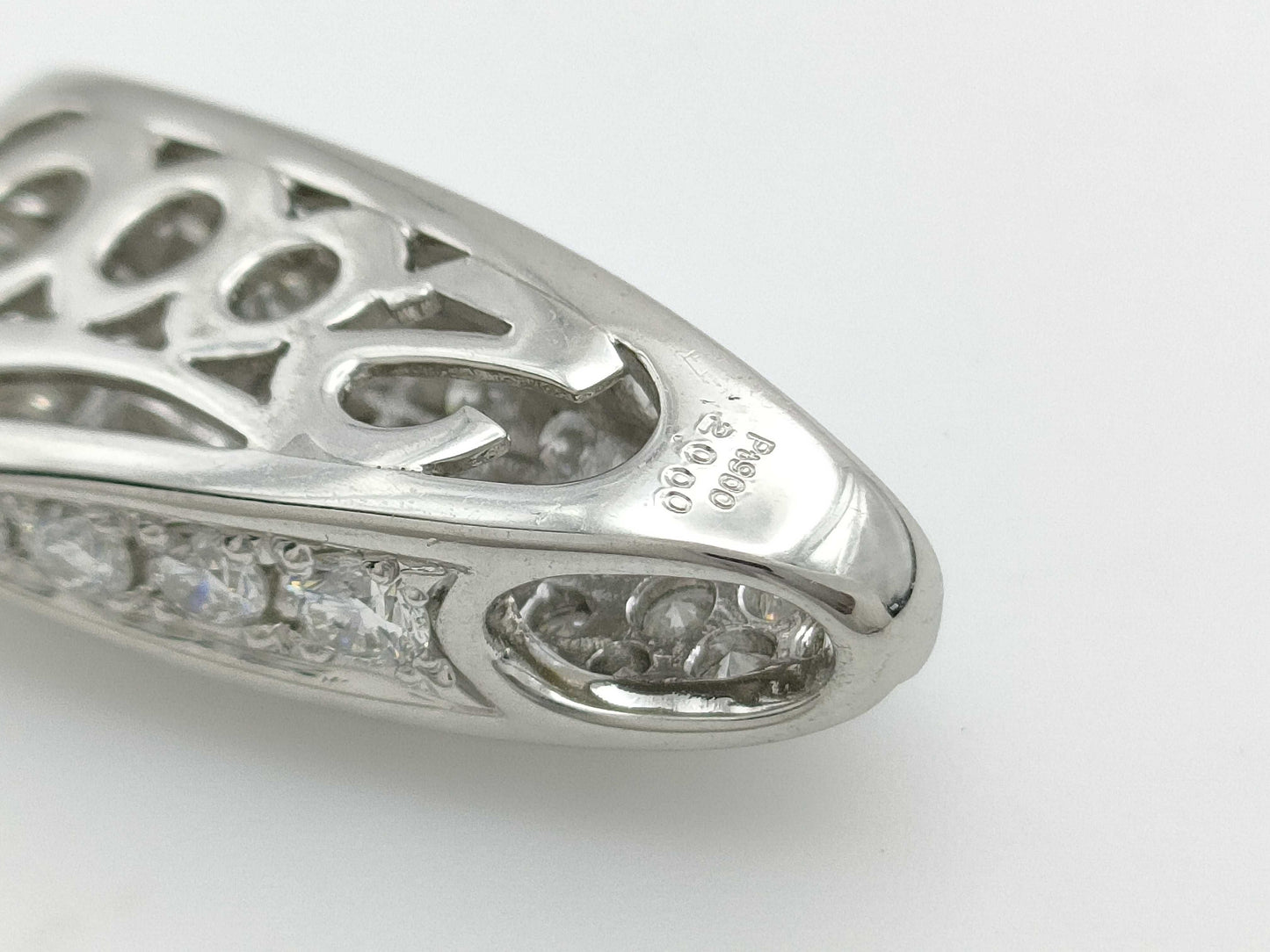 D2.000ct PT900 7.0g Pendant Top