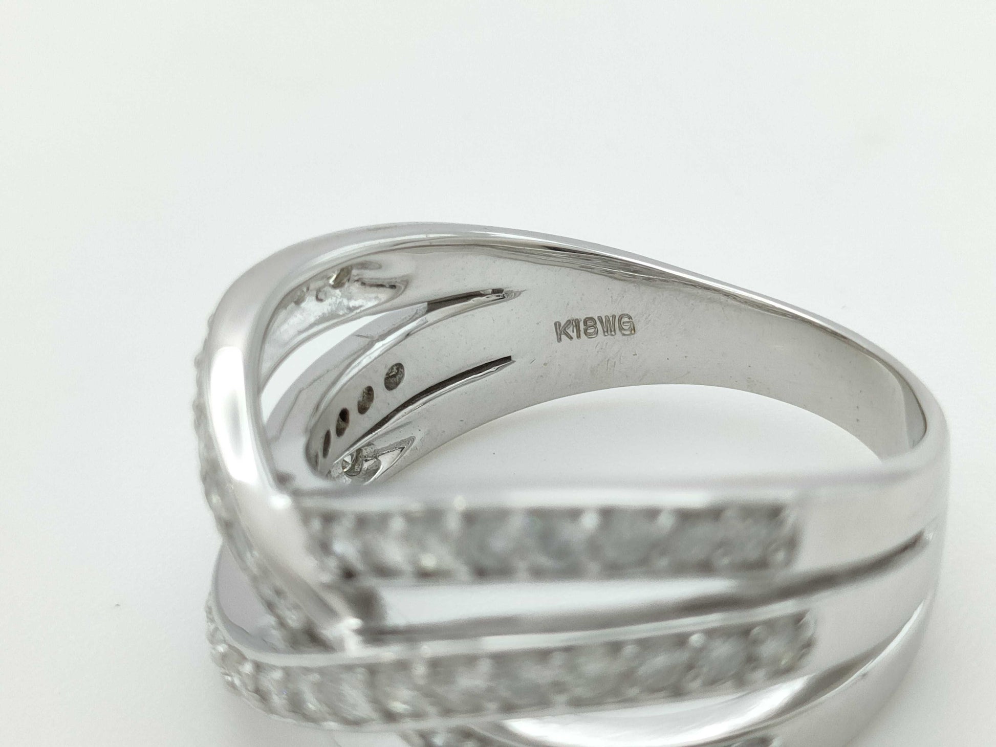 D1.00ct K18WG 8.1g Ring