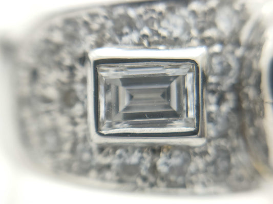 SS2.45ct D1.00ct PT900 12.7g Ring