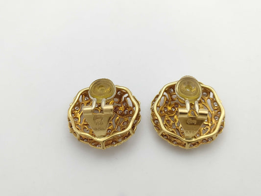 Queen D0.50ct D0.50ct K18 10.8g Earrings