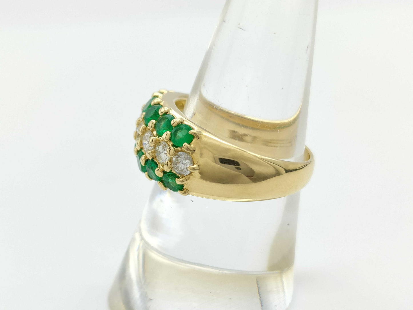 E0.94ct D0.70ct K18 7.7g Ring