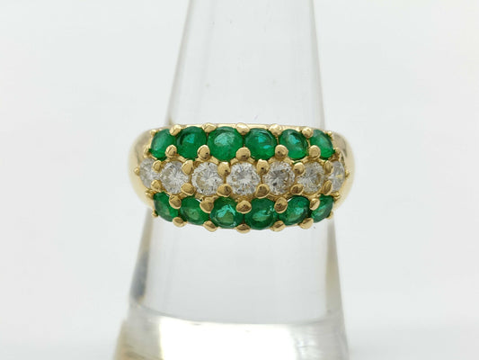 E0.94ct D0.70ct K18 7.7g Ring