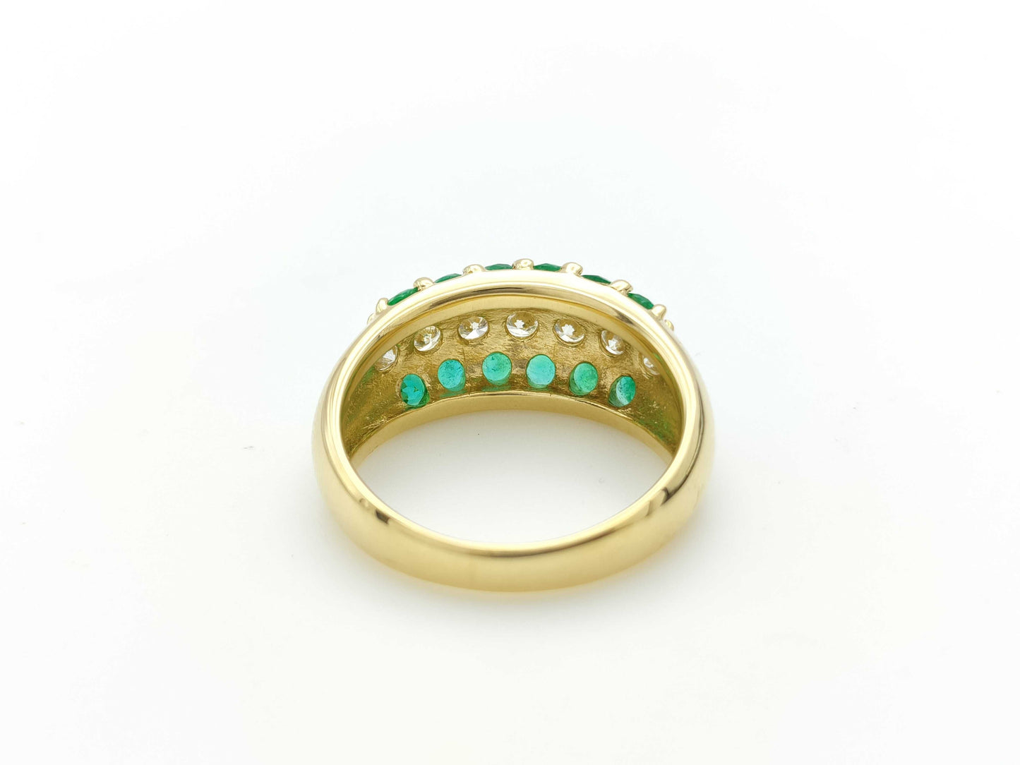 E0.94ct D0.70ct K18 7.7g Ring
