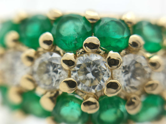 E0.94ct D0.70ct K18 7.7g Ring