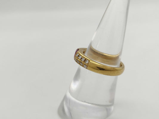 R0.65ct D0.24ct K18 7.2g Ring