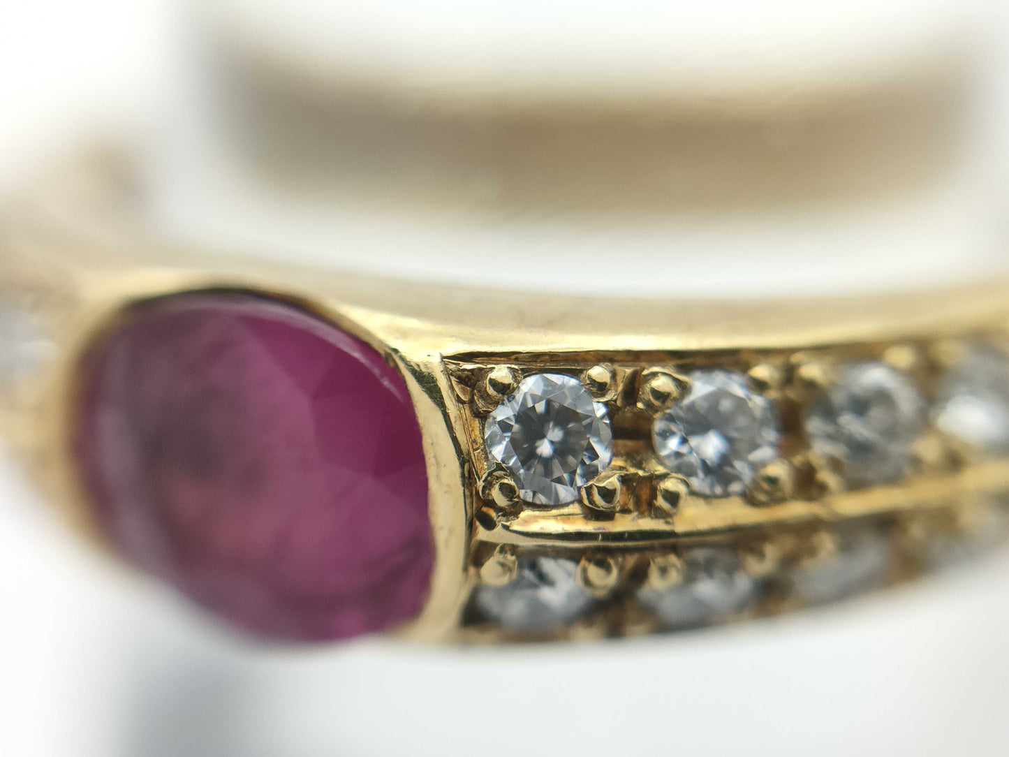 R0.65ct D0.24ct K18 7.2g Ring