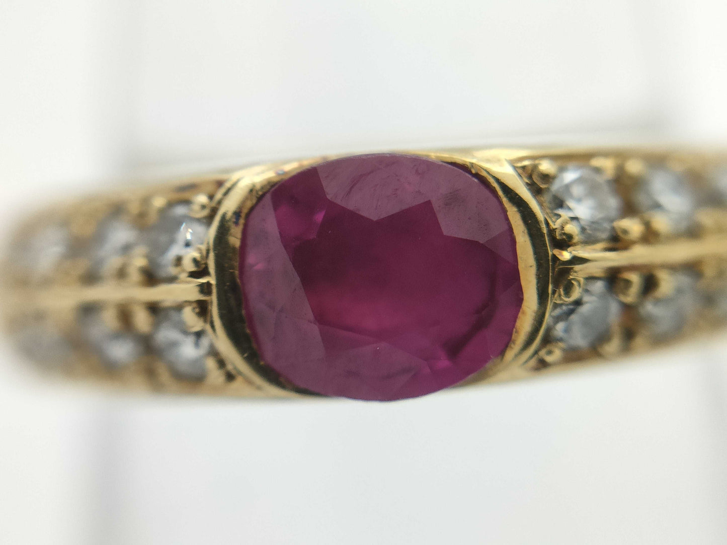 R0.65ct D0.24ct K18 7.2g Ring