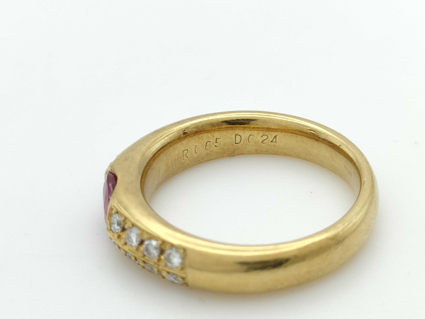 R0.65ct D0.24ct K18 7.2g Ring