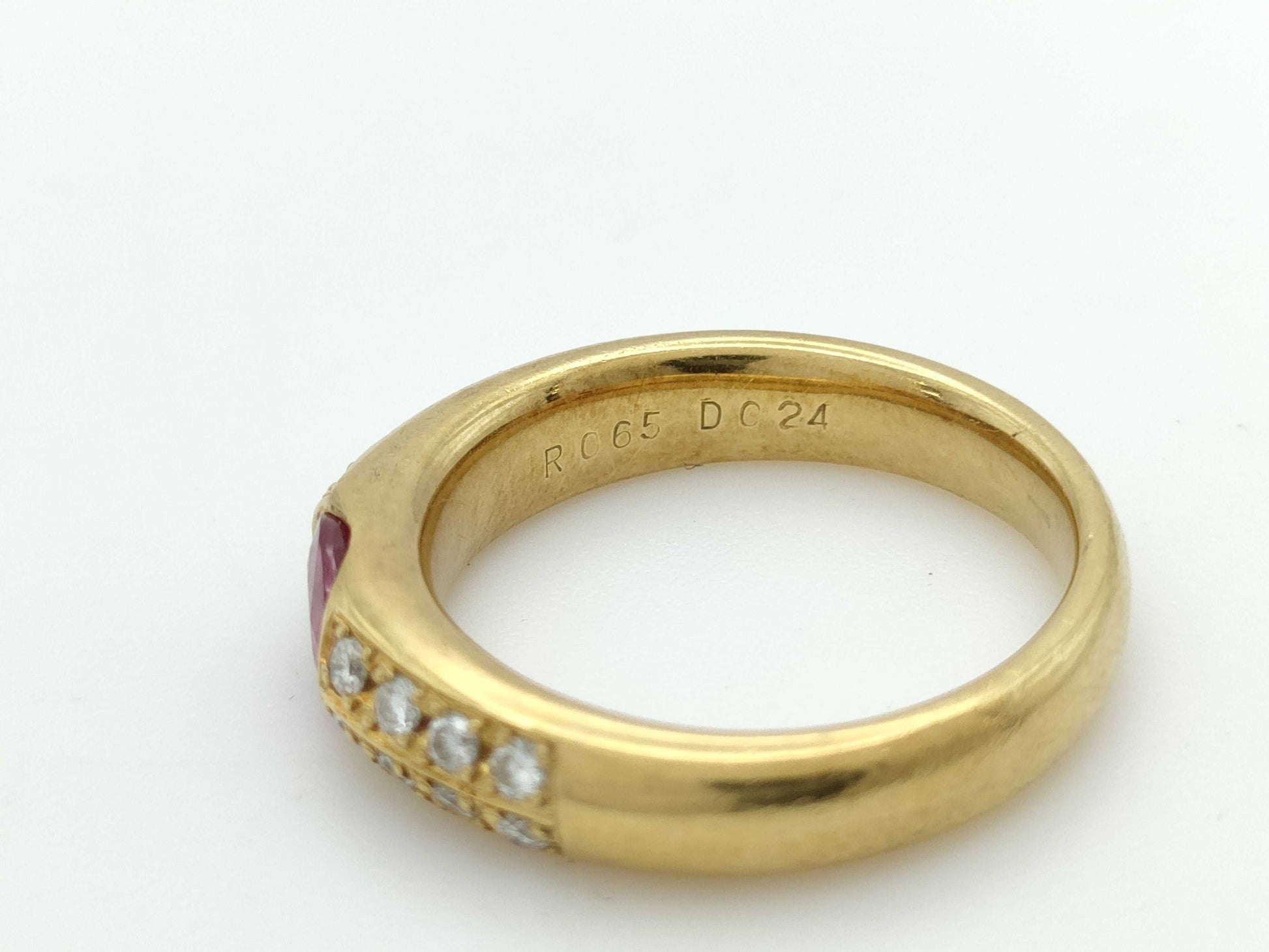 R0.65ct D0.24ct K18 7.2g Ring