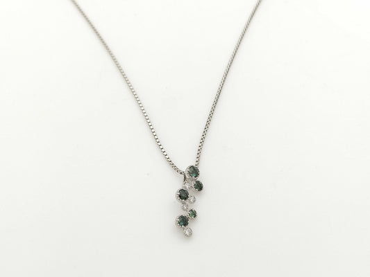 AX0.43ct D0.06ct PT900/850 6.2g Necklace