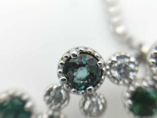 AX0.43ct D0.06ct PT900/850 6.2g Necklace