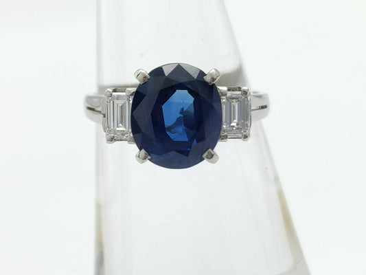 S3.45ct Diamond PT900 5.4g Ring