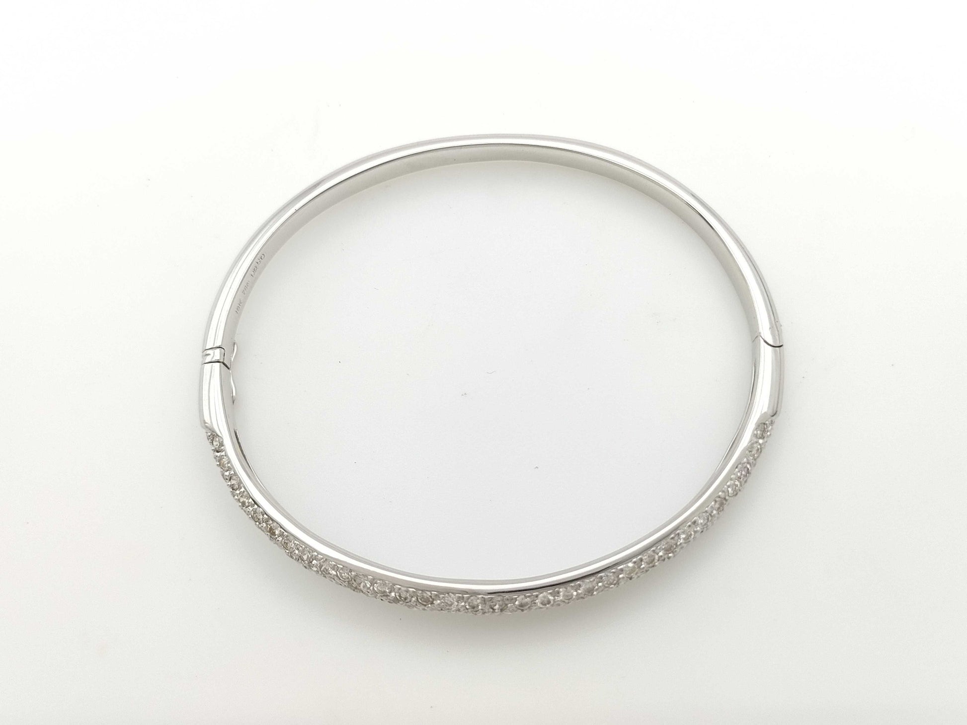 D2.50ct K18 16.7g Bracelet Bangle