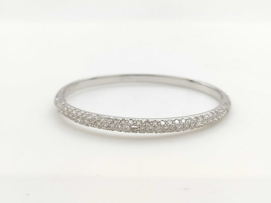 D2.50ct K18 16.7g Bracelet Bangle
