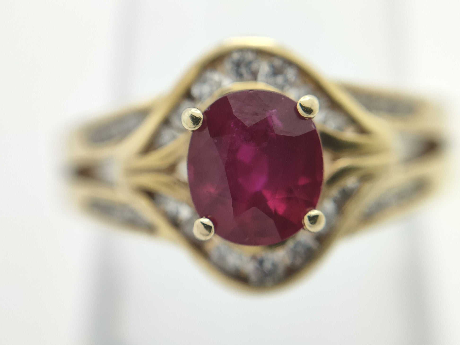 R0.83ct D0.21ct K18 4.3g Ring