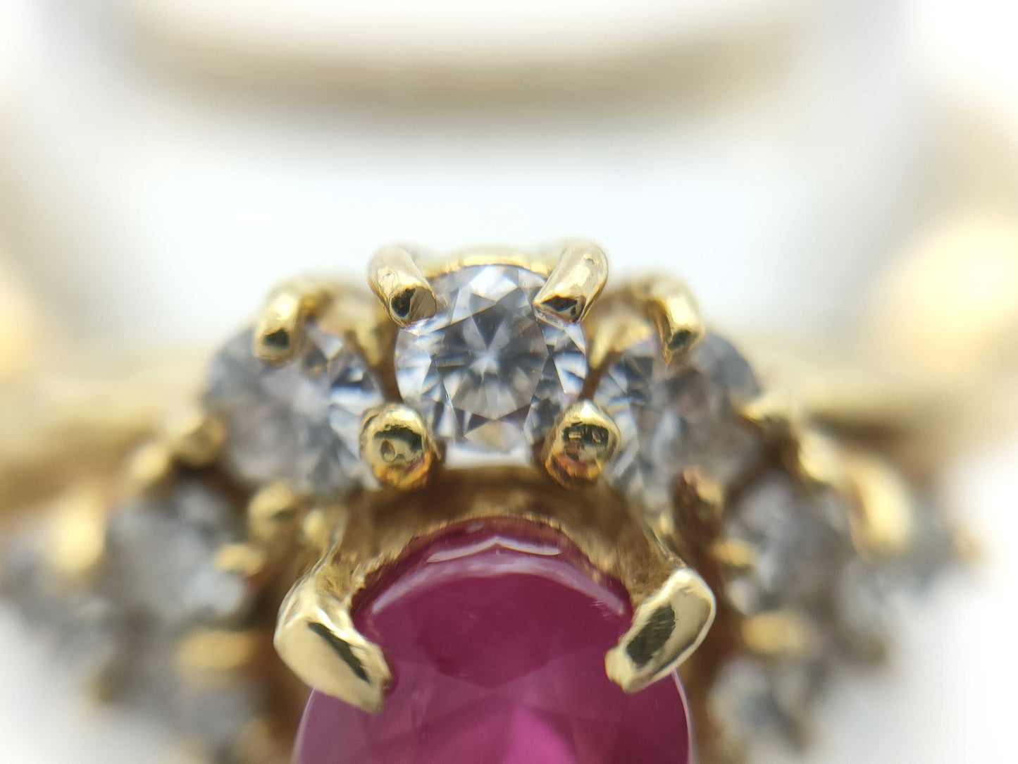 R0.85ct D0.47ct K18 6.0g Ring
