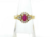 R0.85ct D0.47ct K18 6.0g Ring