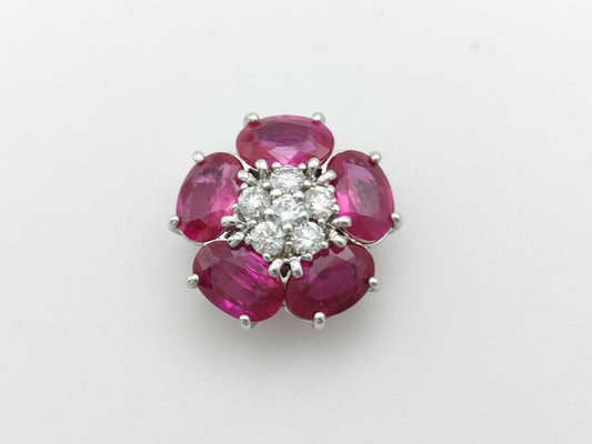 R2.34ct D0.22ct K18WG 2.3g Pendant Top