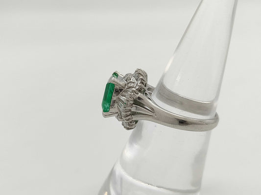 E2.60ct D0.80ct PT900 7.5g Ring