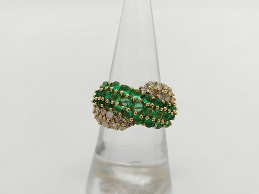 E1.69ct D0.66ct K18 9.5g Ring