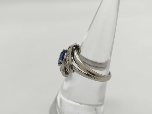 S1.00ct D0.20ct PT900 6.7g Ring