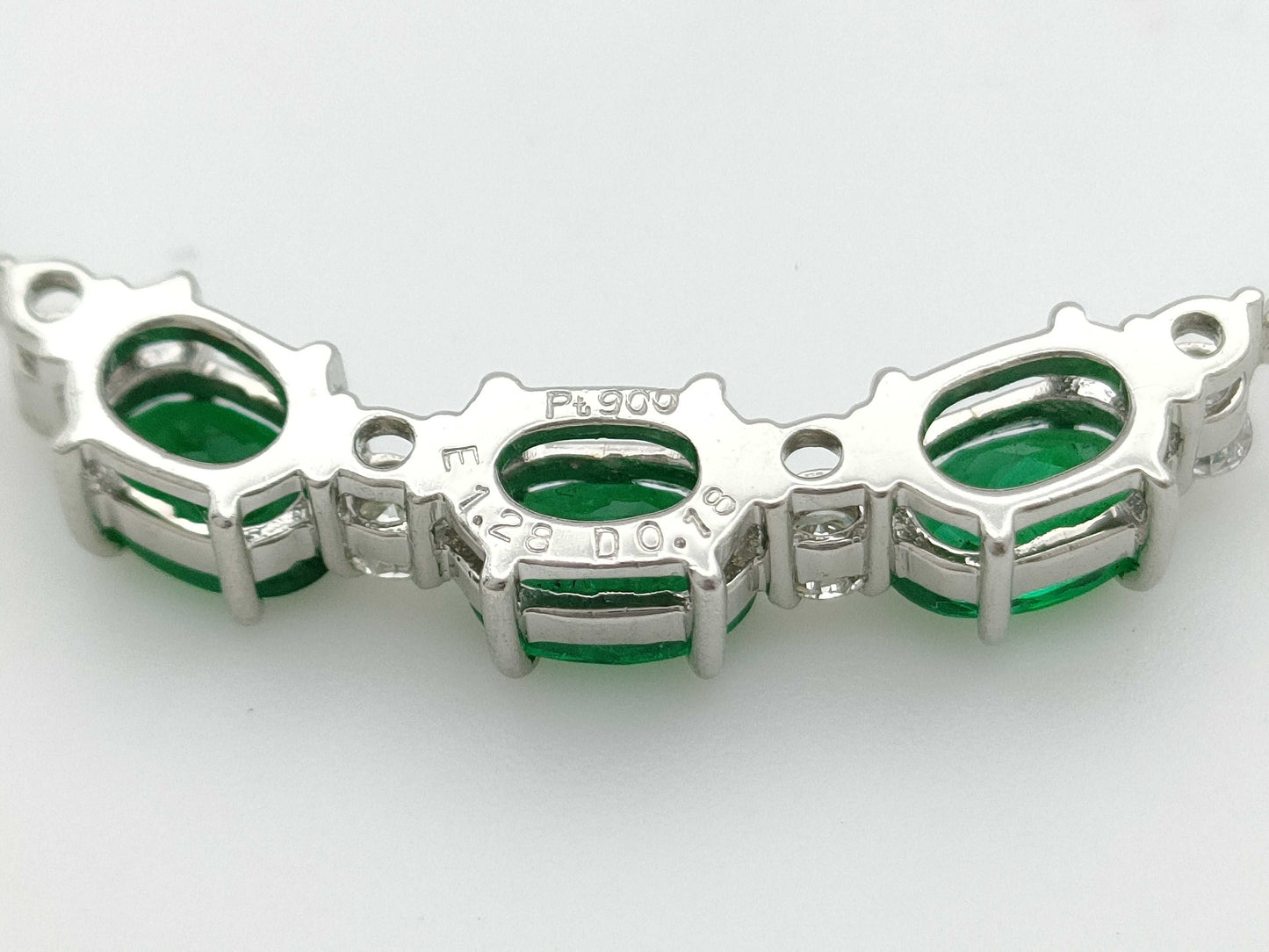 E1.28ct D0.18ct PT900/850 6.6g Necklace