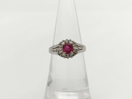 R0.53ct D0.20ct PT900 4.6g Ring