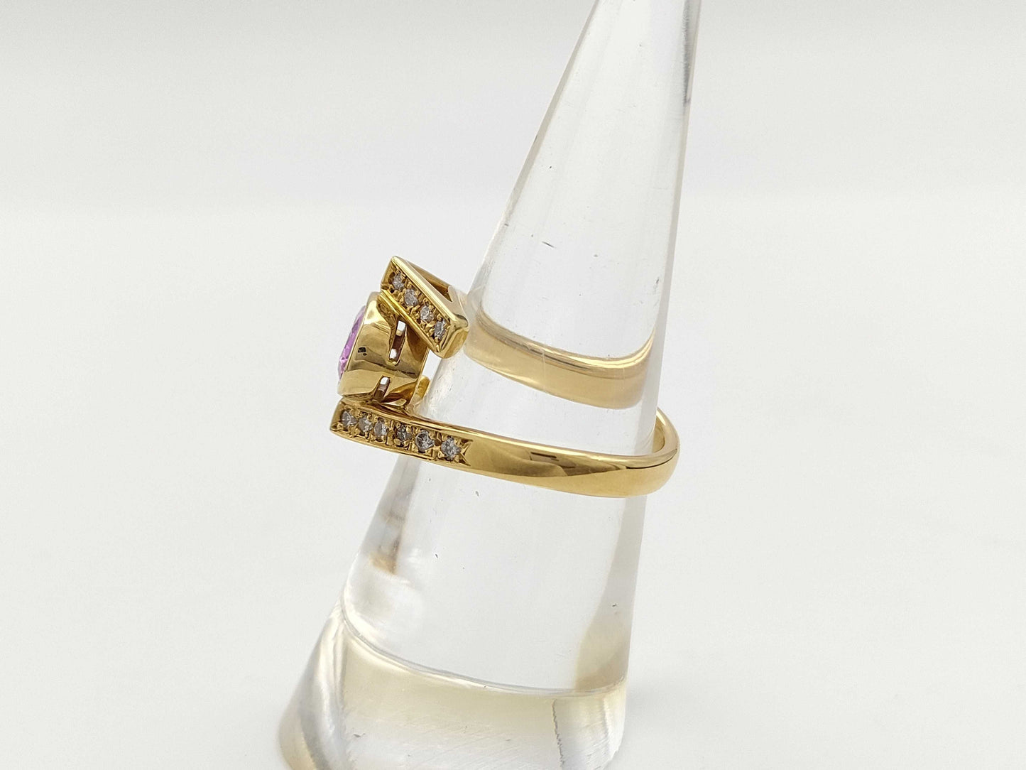 PS1.54ct D0.30ct K18 6.1g Ring