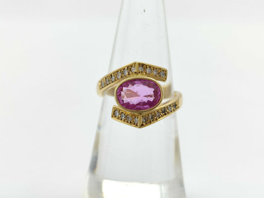 PS1.54ct D0.30ct K18 6.1g Ring