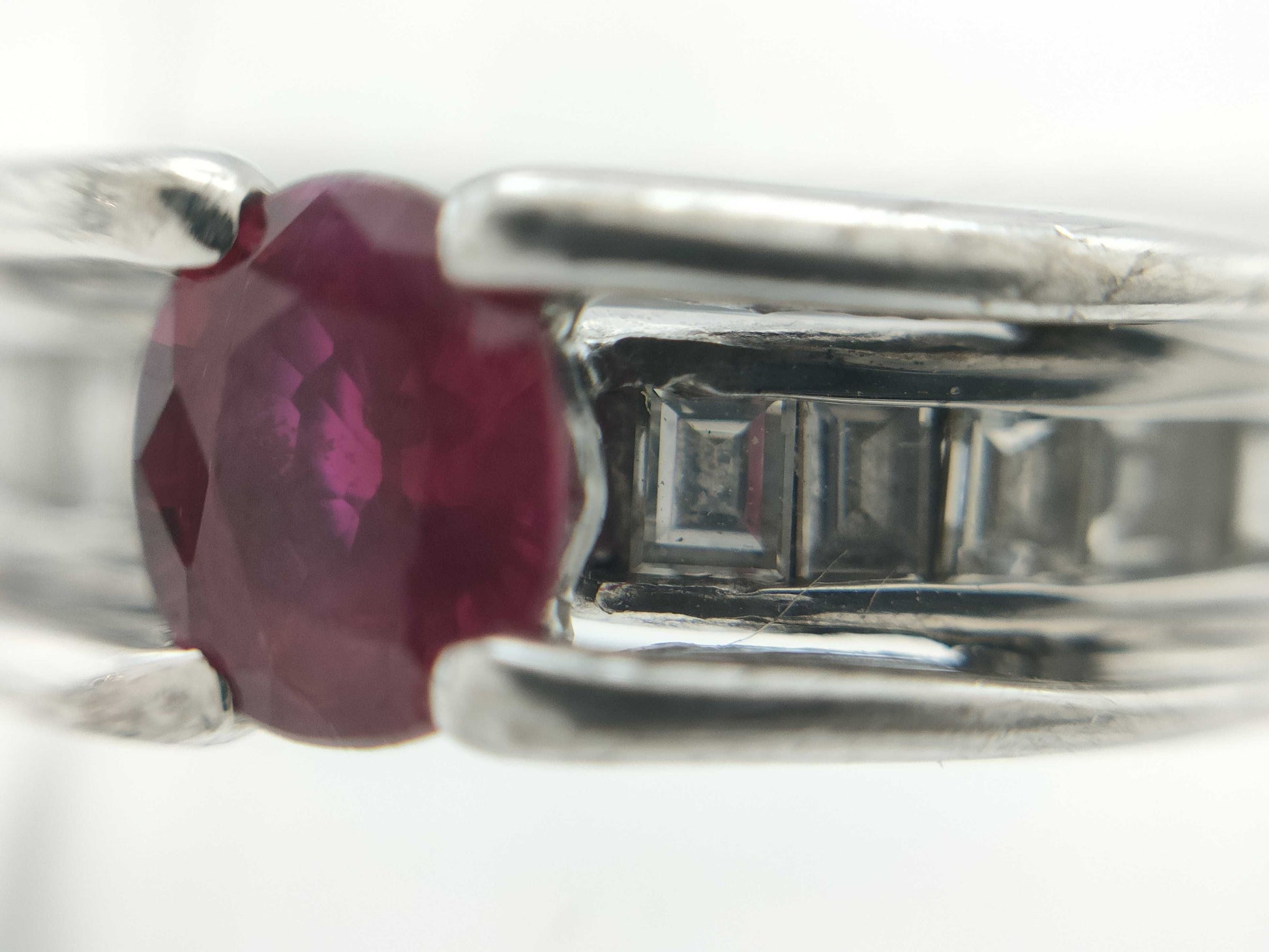R0.54ct D0.30ct K18WG 4.7g Ring