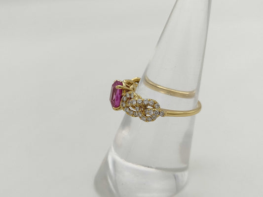 PS1.29ct D0.35ct K18 3.1g Ring