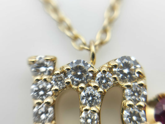 R0.04ct D0.20ct K18 3.2g Necklace