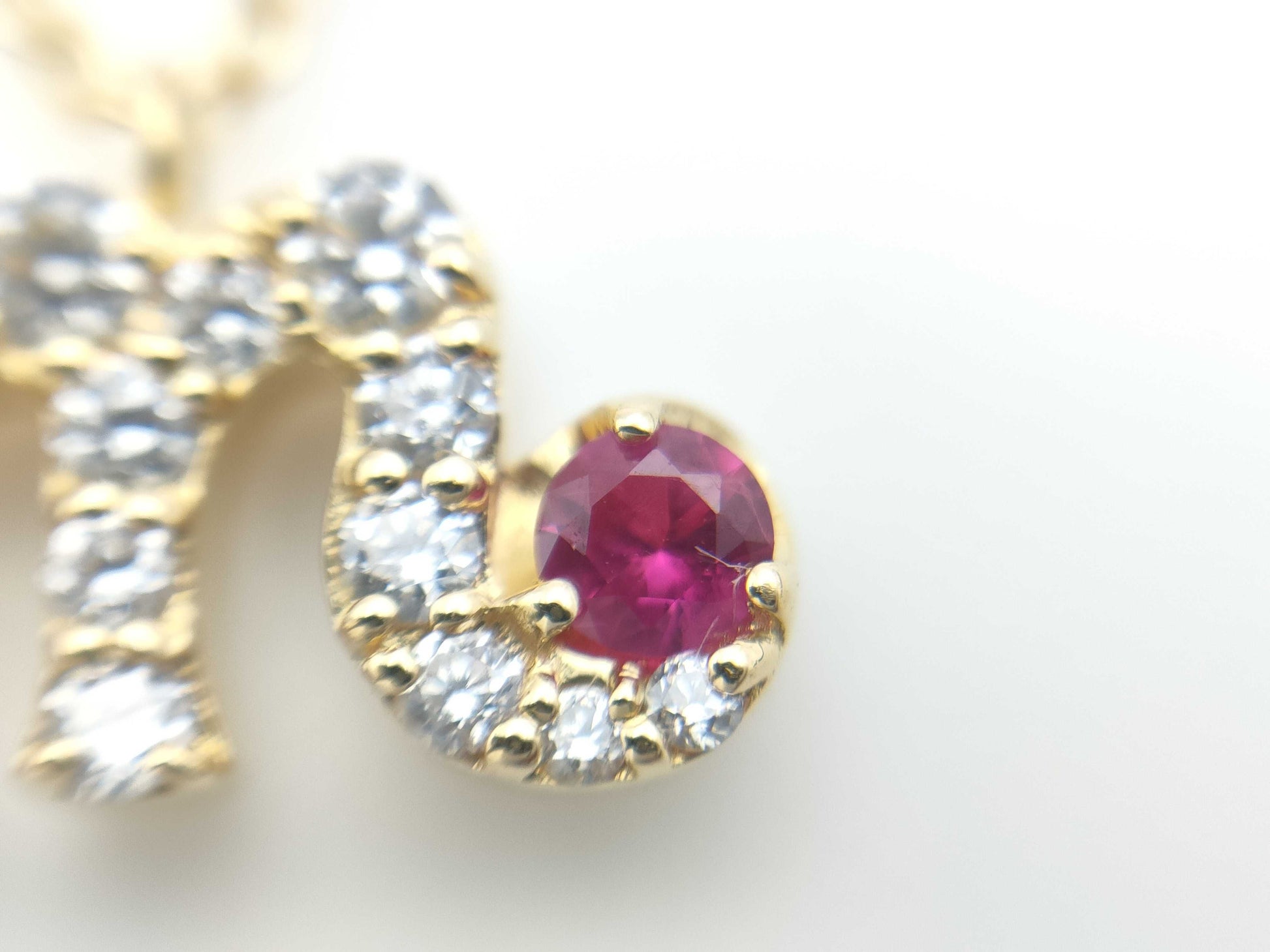R0.04ct D0.20ct K18 3.2g Necklace