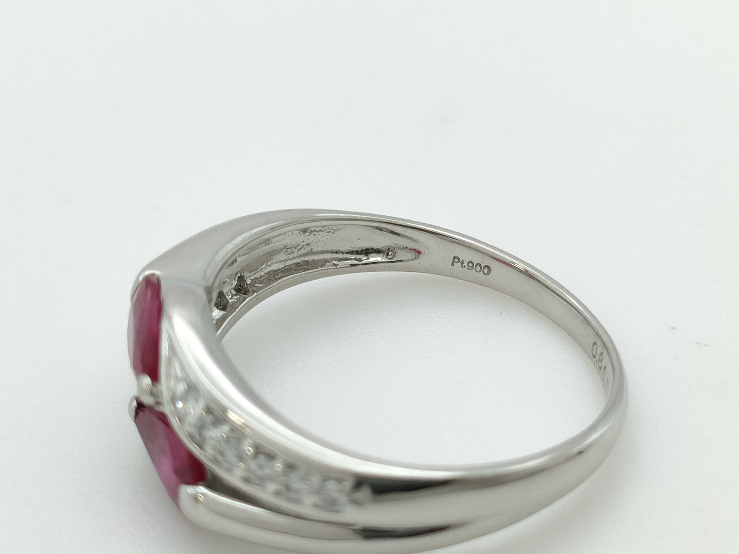 R0.81ct D0.10ct PT900 4.1g Ring