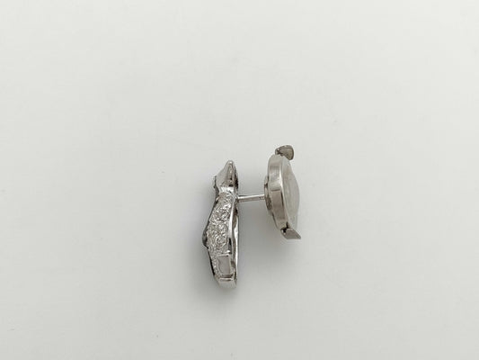 Penguin Motif R0.01ct D0.17ct K18WG 1.4g Brooch