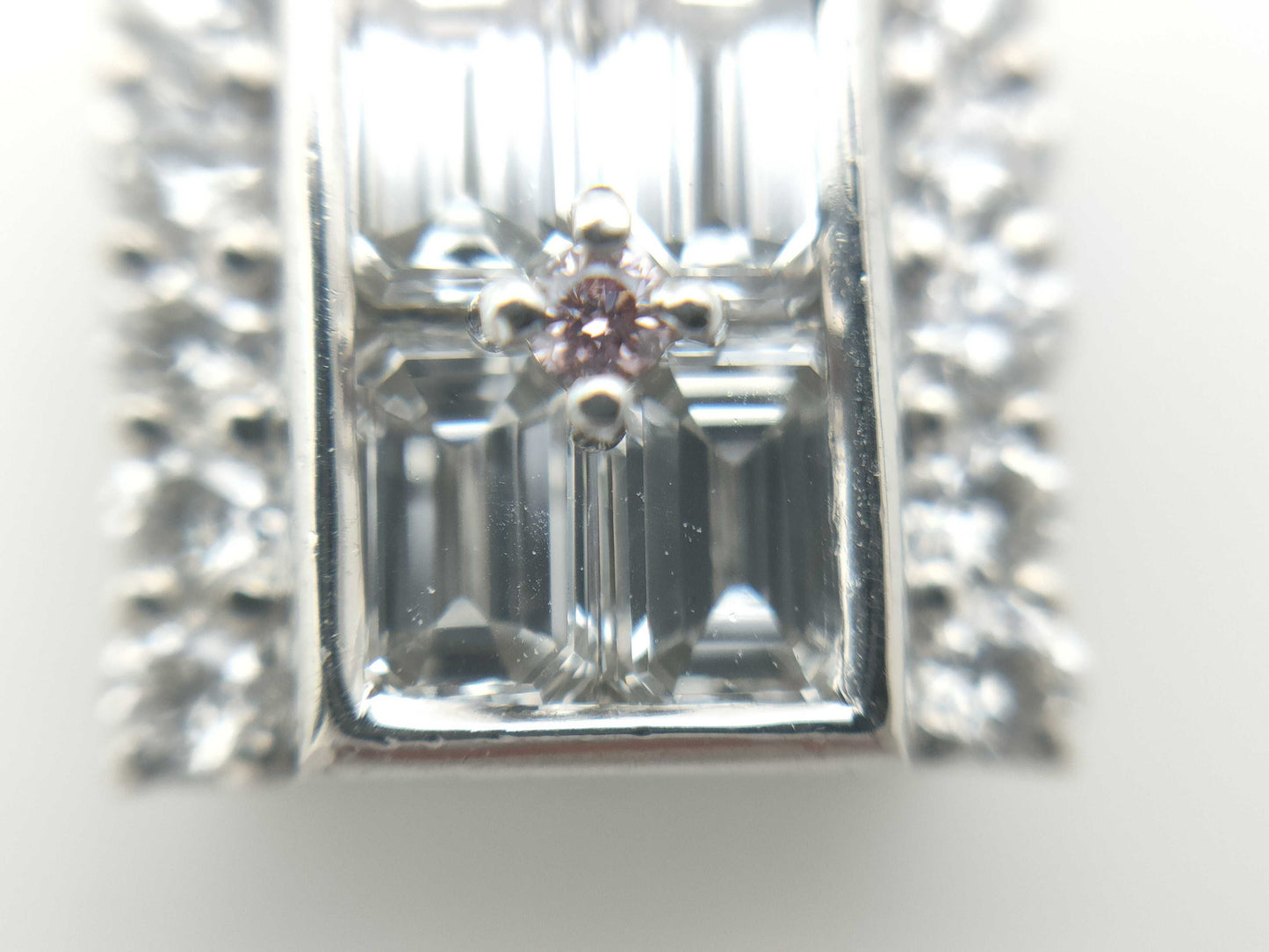 K.dion PD0.009ct D0.60ct D0.29ct PT900/850 7.0g Necklace