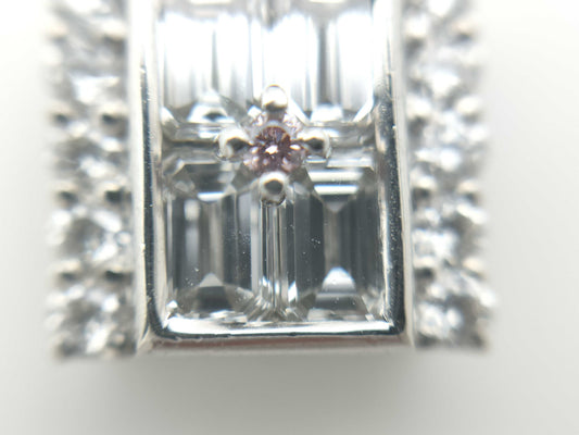K.dion PD0.009ct D0.60ct D0.29ct PT900/850 7.0g Necklace