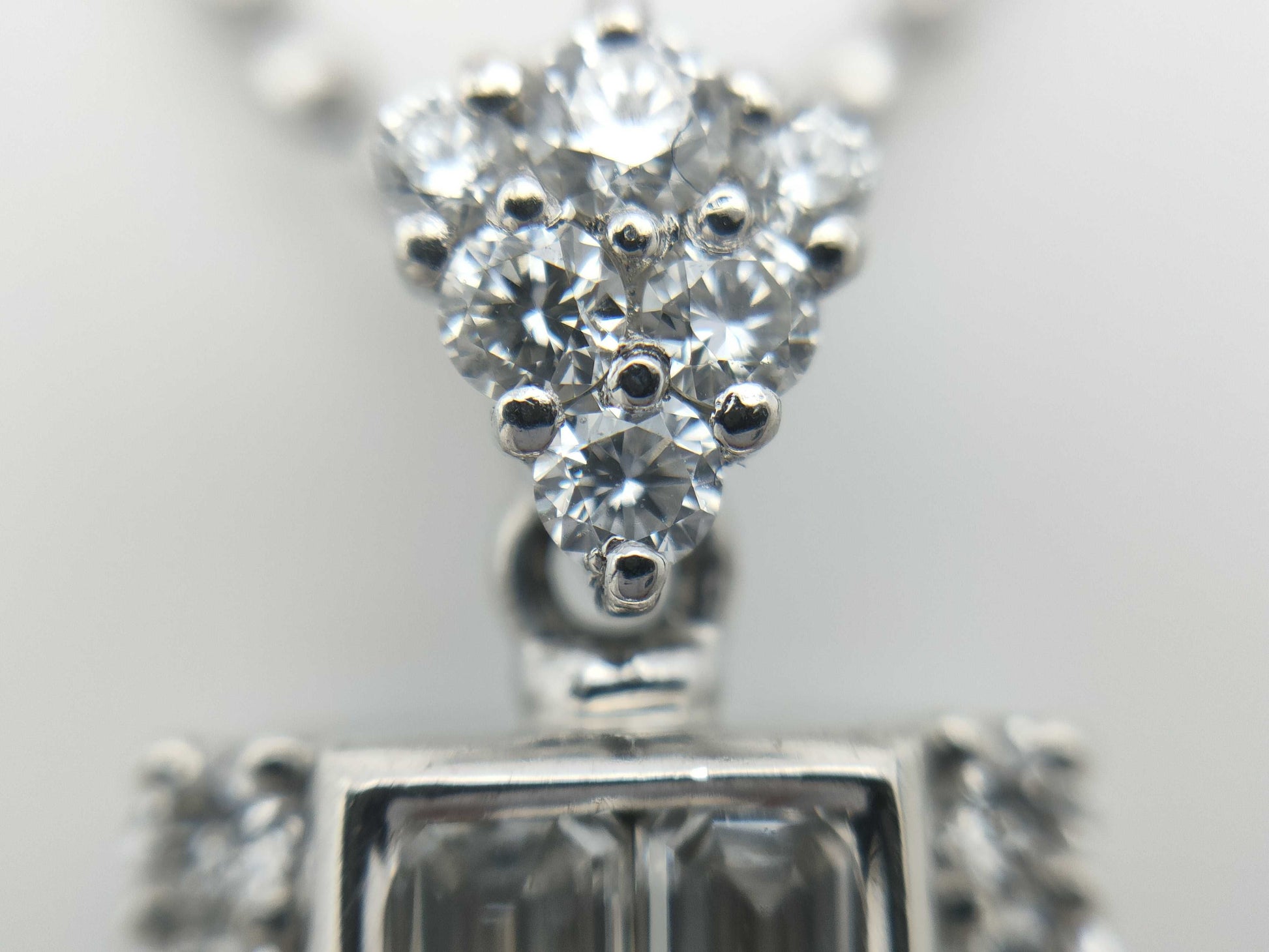 K.dion PD0.009ct D0.60ct D0.29ct PT900/850 7.0g Necklace