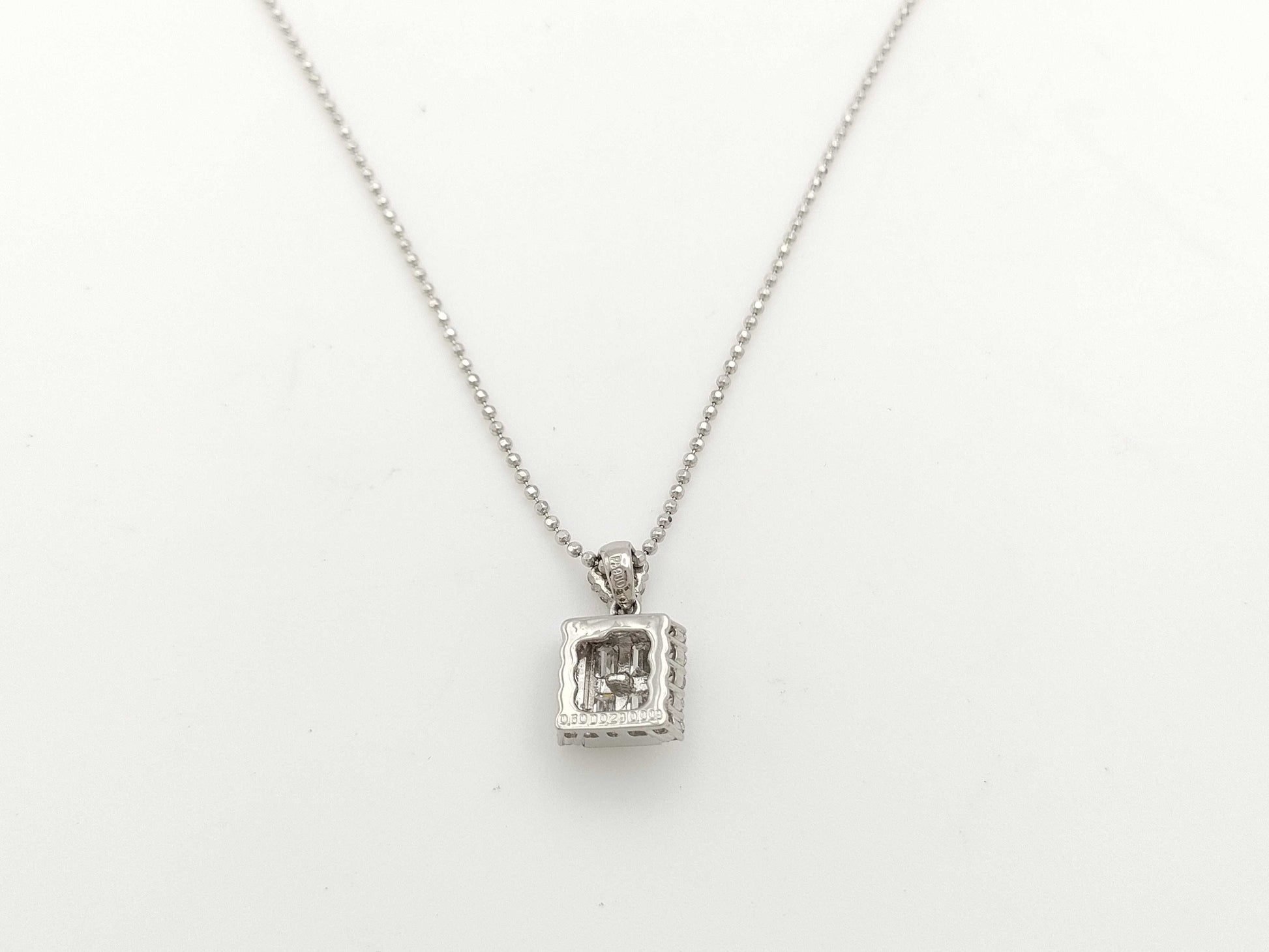 K.dion PD0.009ct D0.60ct D0.29ct PT900/850 7.0g Necklace