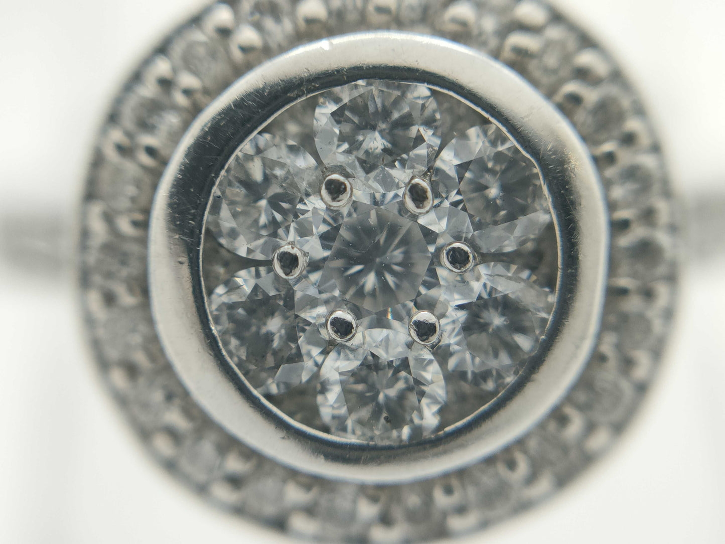 D1.00ct K14WG 3.3g Ring