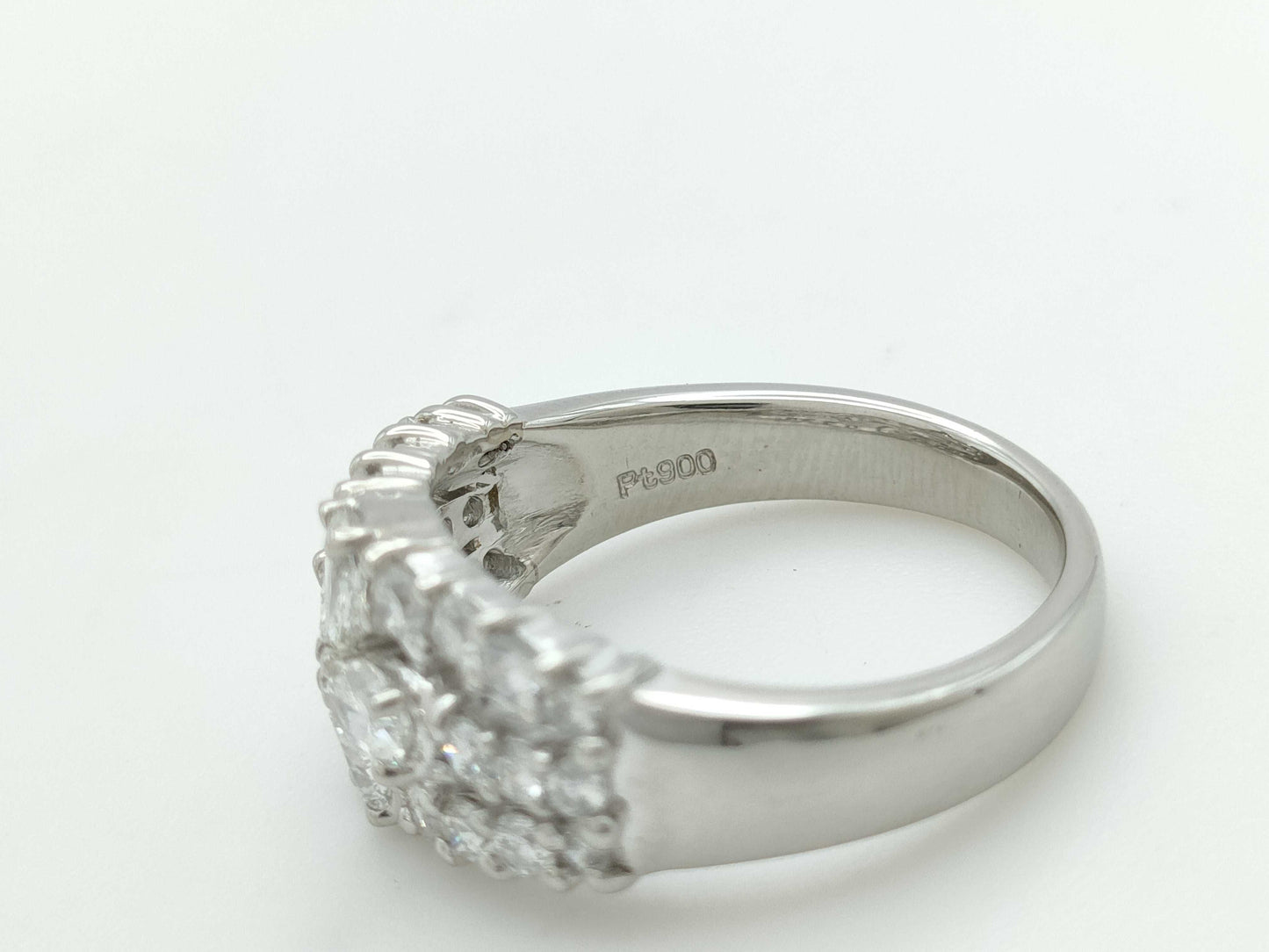 D0.42ct D0.51ct PT900 6.6g Ring