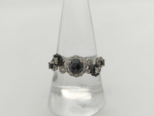 D0.86ct D0.63ct K18WG 4.2g Ring