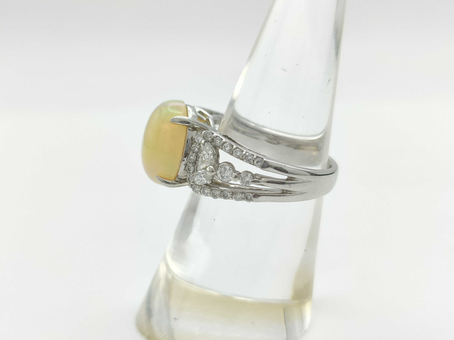 OP2.54ct D0.60ct PT900 7.8g Ring