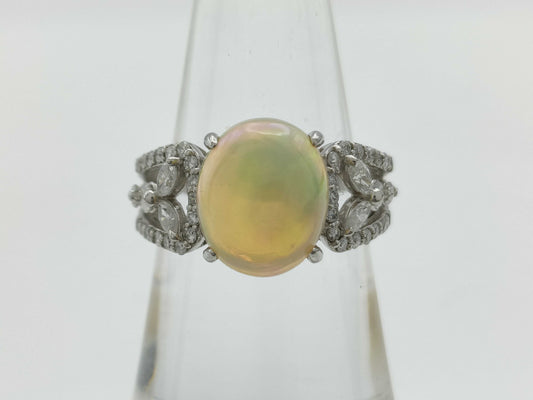 OP2.54ct D0.60ct PT900 7.8g Ring