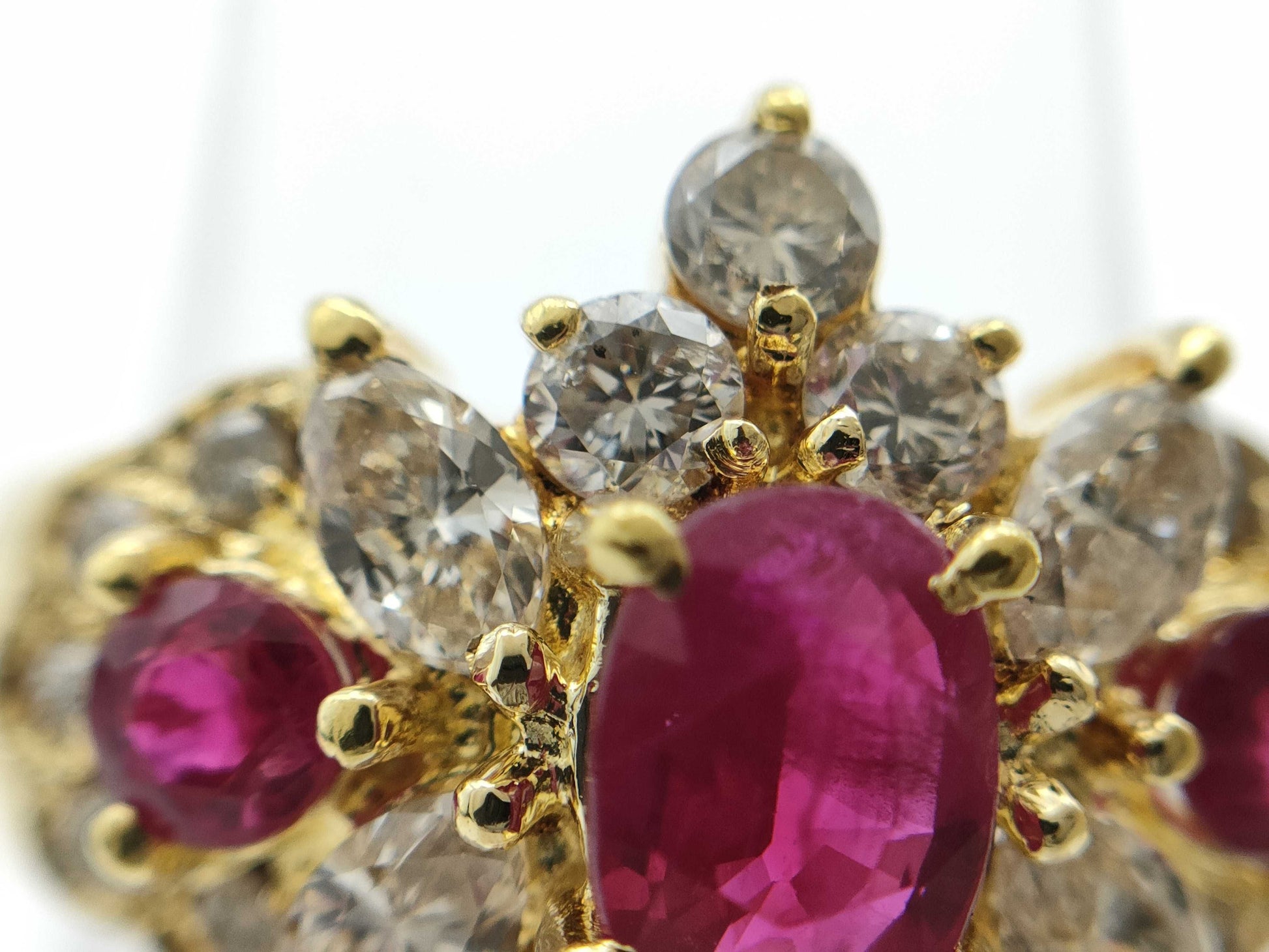 R0.92ct R0.30ct D1.00ct K18 7.0g Ring
