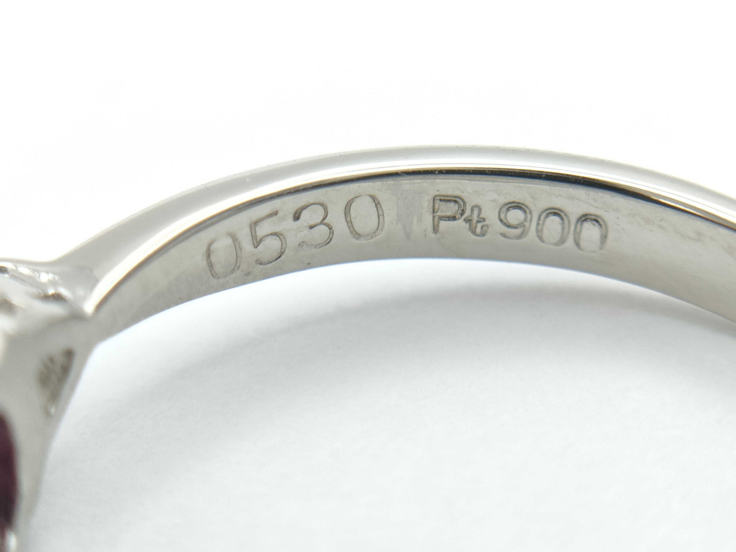 R0.530ct D0.16ct PT900 3.2g Ring