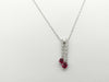 Kashikey R0.78ct R0.49ct D0.50ct K18WG 5.9g Necklace