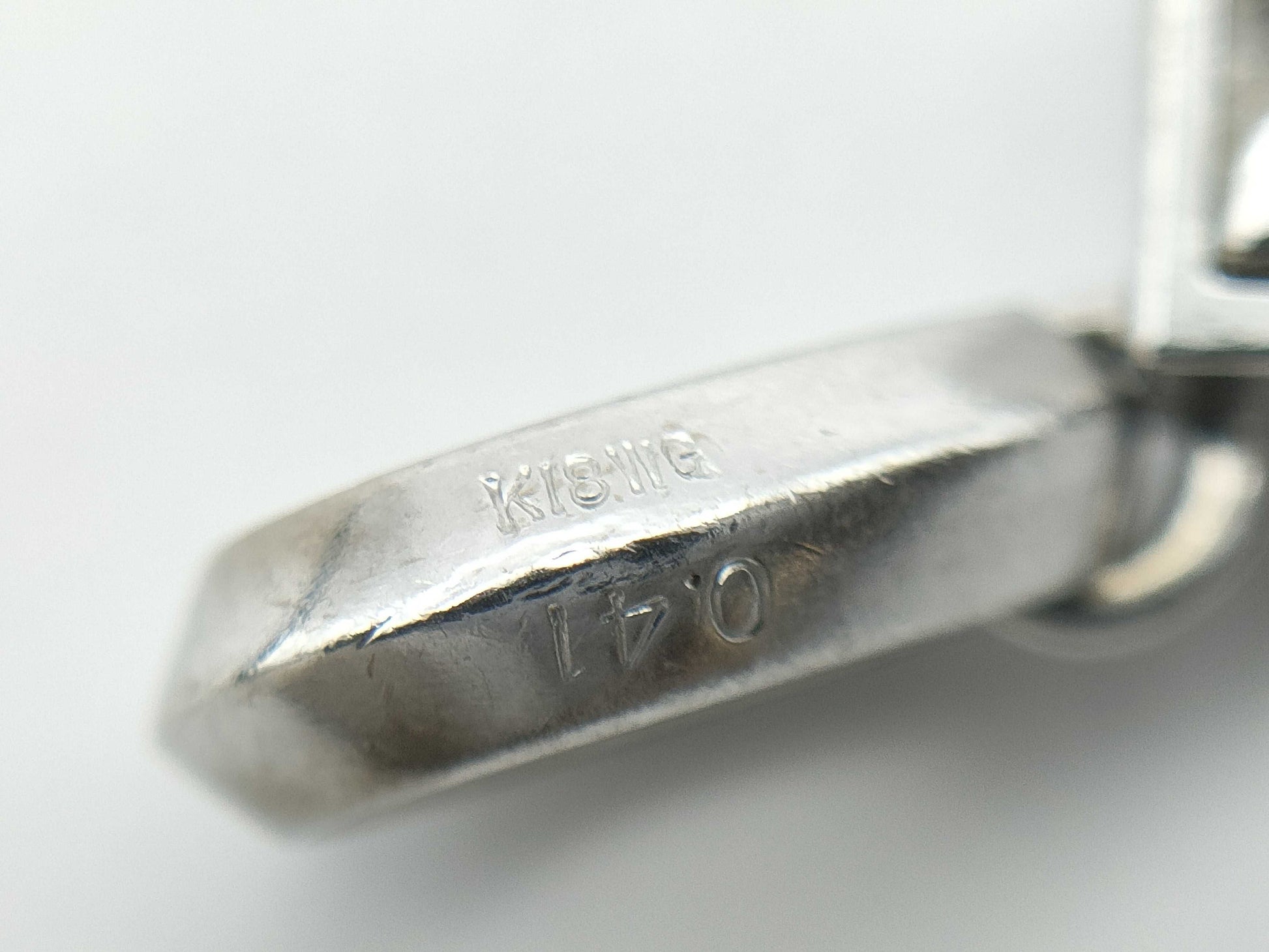 AX0.41ct K18WG 1.6g Pendant Top
